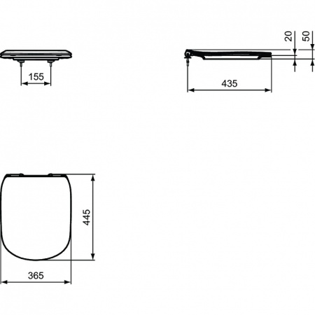 Комплект унитаза с инсталляцией Ideal Standard Tesi AquaBlade T386801