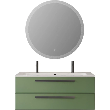 Тумба под раковину Cezares ECO-CER-N-1200-2C-SO-PS-P Фисташковый софт без ручек