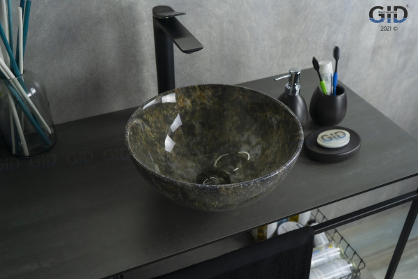 Раковина накладная (32х32) Gid Mnc486