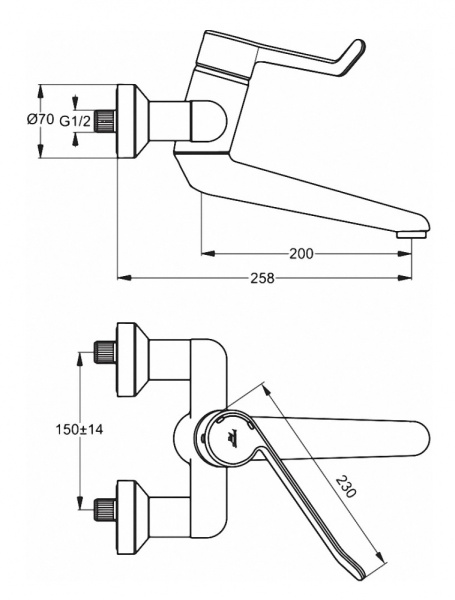 Смеситель для раковины Ideal Standard Ceraplus B8317AA, хром