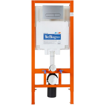 Комплект унитаза с инсталляцией BelBagno BB340CHR/BB2020SC/BB002-80/BB006-PR-CHROME.M