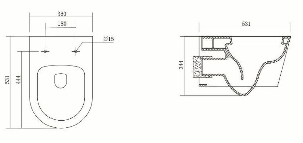 Комплект унитаза с инсталляцией Aquatek SET ОБЕРОН бел