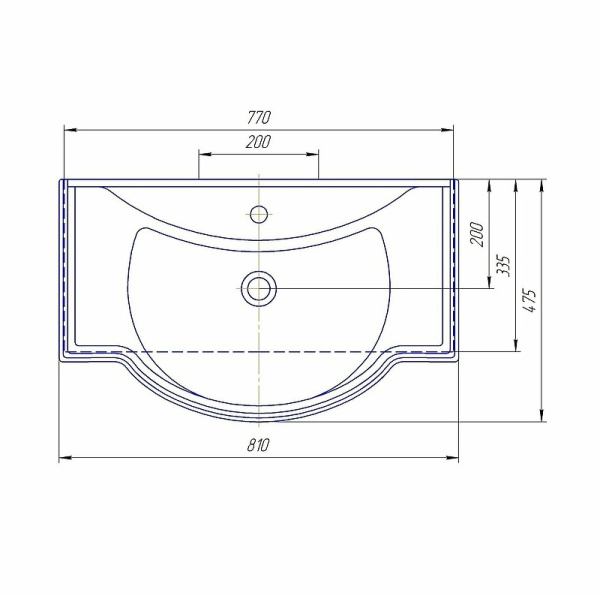 Раковина СаНта Классик 80