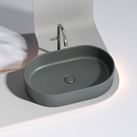 Раковина накладная (60,8х38,5) Ceramica Nova ELEMENT CN6048MDH