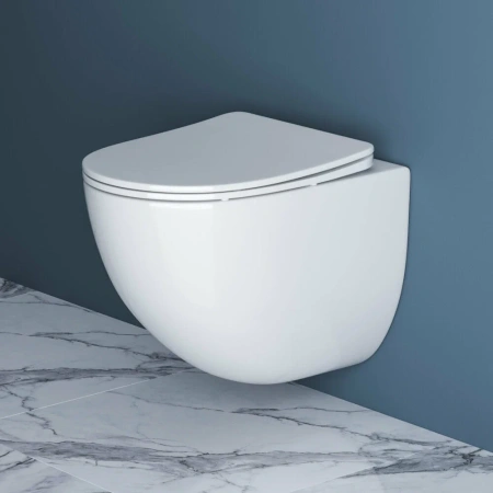 Унитаз подвесной безободковый BelBagno AMANDA BB051CHR без крышки