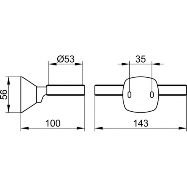 Держатель двойной KEUCO City.2 02751 010000 (02751010000) хром