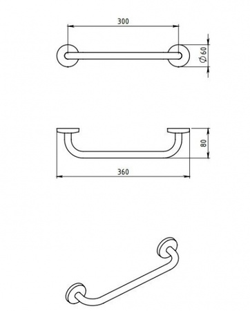 Держатель для полотенец Novaservis Metalia-1 6126.0