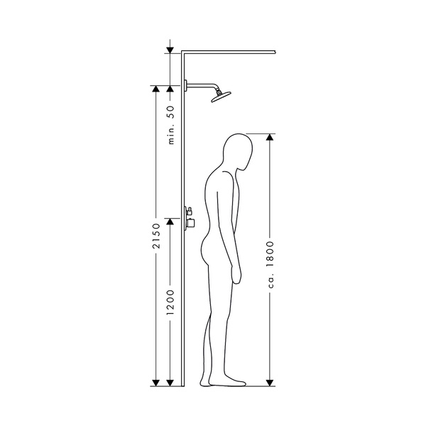 Верхний душ с кронштейном Hansgrohe Raindanc E 360 1jet EcoSmart 26605000 хром