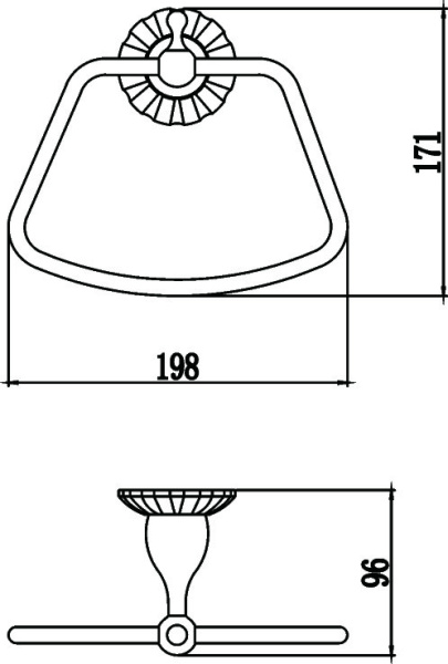 Держатель для полотенец Savol S-08960C
