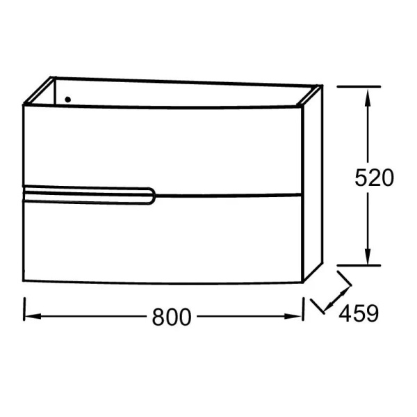 Тумба под раковину Jacob Delafon Nona 80 EB1888RU-N21 глянцевая