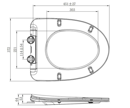 Крышка-сиденье Arrow AB2230