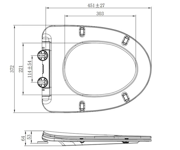 Крышка-сиденье Arrow AB2230
