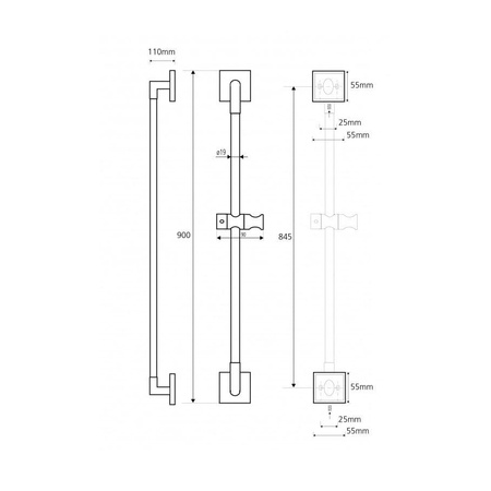 Душевая штанга Bemeta BETA 132114122
