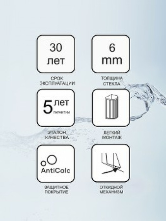 Душевой уголок Ravak Blix Slim BLSCP4-90 (90x90) X3BM70C00Z1