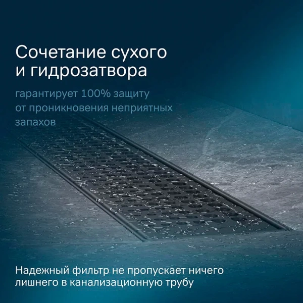 Душевой лоток 60 см Am.Pm MasterFlow W01SC-P11-060-01BM черный матовый