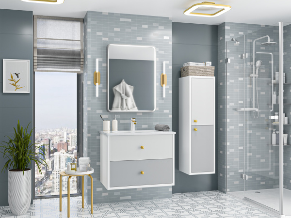 Тумба под раковину  Brevita Анастейша 80  Ана-06080-01-012Я