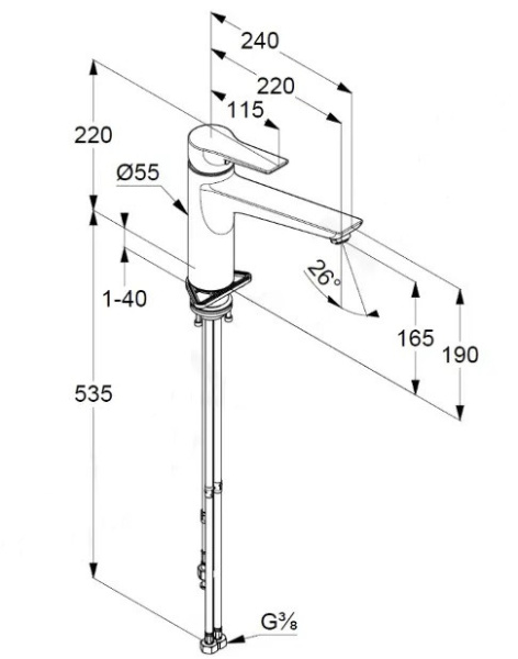 Смеситель для кухни Kludi Mix 329050575