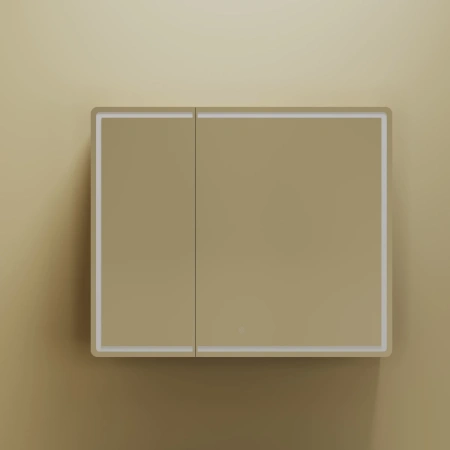 Зеркало-шкаф с подсветкой (89х74) Sancos Mirror MI90ECH