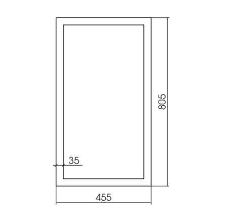 Зеркало (46х81) Silver Mirrors   Айвори ФР-00002447