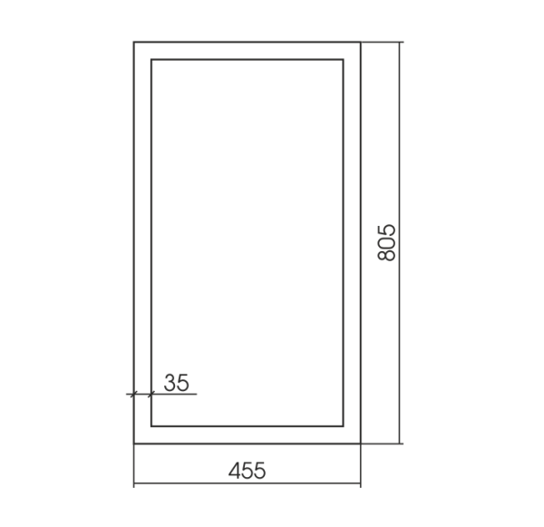 Зеркало (46х81) Silver Mirrors   Айвори ФР-00002447