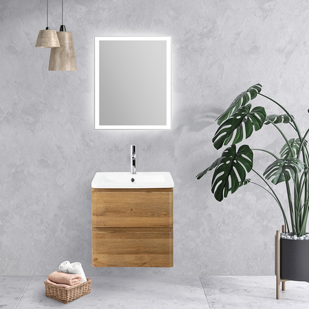 База под раковину BelBagno 60 ALBANO-CER-600-2C-SO-RR подвесная Rovere Rustico