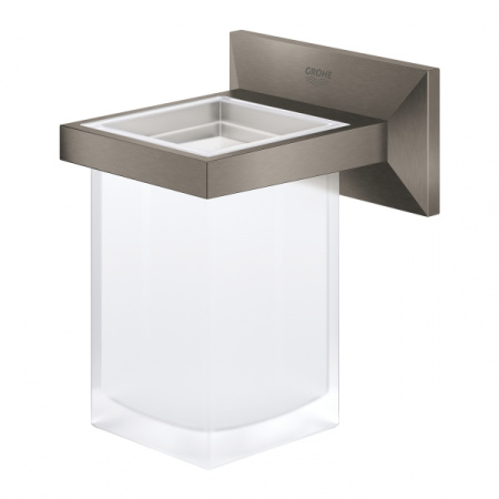 Держатель со стаканом Grohe Allure Brilliant 40493 AL0 (40493AL0) темный графит матовый