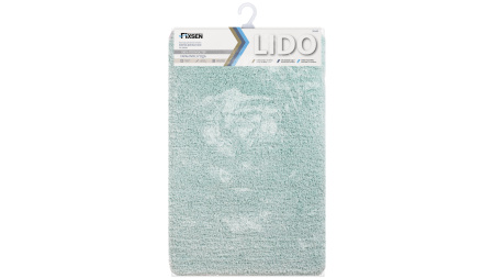 Коврик для ванной Fixsen Lido 1-ый бирюзовый, 50х80см FX-3002T