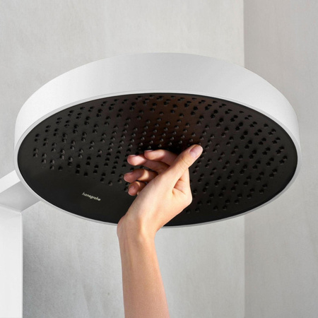 Душевая система с термостатом Hansgrohe Rainfinity Showerpipe 360 1jet 26853700 белый матовый