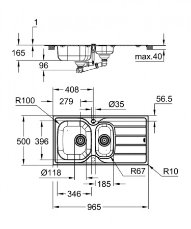 Кухонная мойка Grohe 31564SD1
