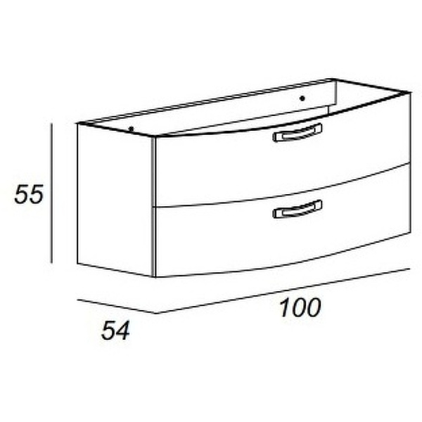 Тумба под раковину Cezares Comfort Moderno 54480 Larice