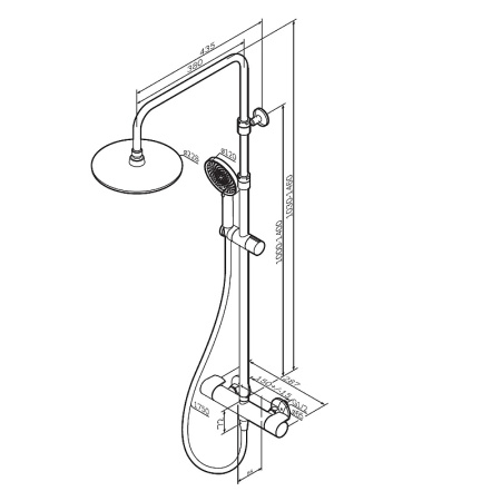 Душевая система AM.PM X-Joy F0785A400