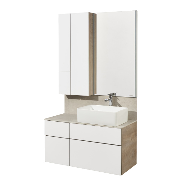 Тумба с раковиной Aquaton Мишель 100 1A2441K1MIX40