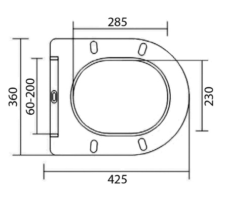 Унитаз подвесной безободковый с сиденьем BelBagno UNO BB3105CHR/SC