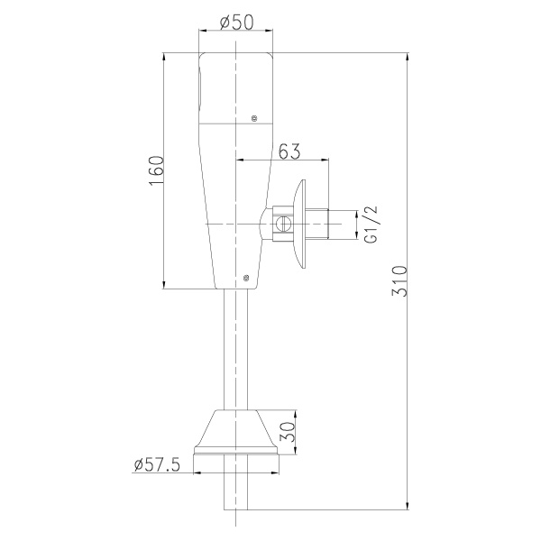 Смеситель для писсуара Lemark Project (LM4654CE)