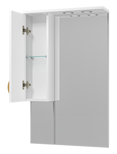 Зеркало-шкаф (63х100) Misty Амбра 65 левый П-Амб0265-0322ЯЛ