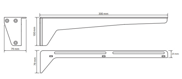 Кронштейн для умывальника 30см  Bemeta Hotel 201541014