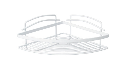 Полка угловая одноэтажная белая Fixsen FX-850W-1