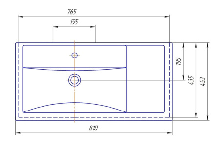 Раковина Kirovit Фостер 800 П