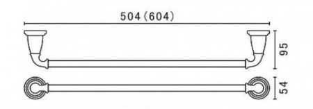 Полотенцедержатель Art&Max AM-E-2609-Br