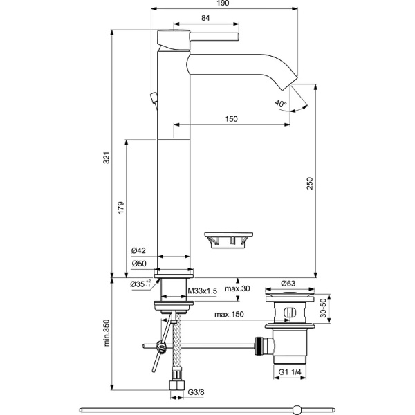 Смеситель для раковины Ideal Standard Ceraline BC194AA