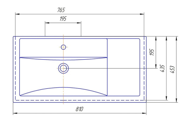 Раковина Kirovit Фостер 800 П