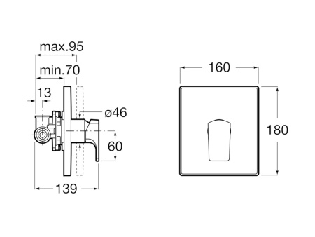Смеситель для душа Roca L90 5A2B01C00