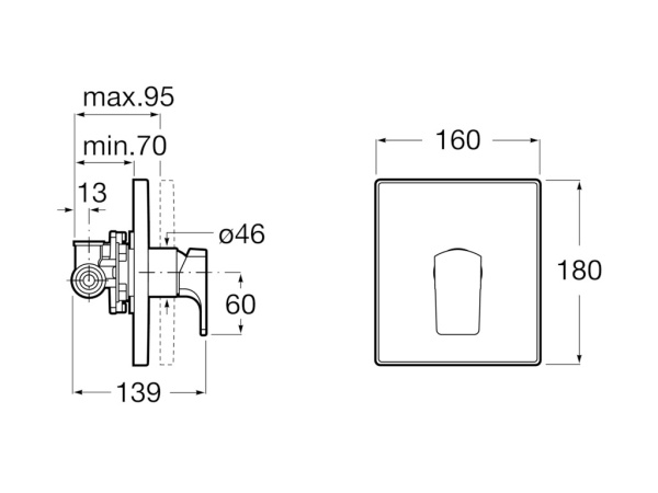 Смеситель для душа Roca L90 5A2B01C00