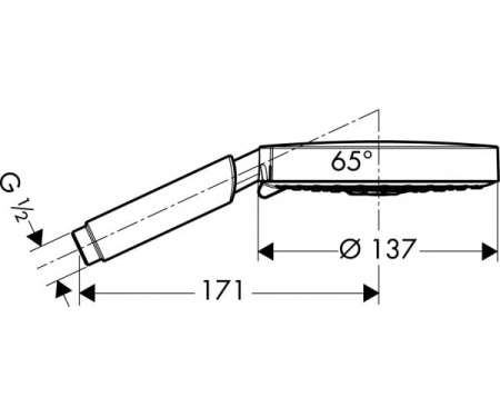 Ручной душ HANSGROHE S 150 AIR 3jet Ecosmart 28550000