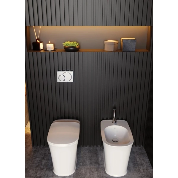 Сиденье для унитаза Kerasan The New Yorker 569130 с микролифтом, белый матовый