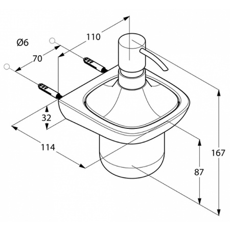 Дозатор для жидкого мыла Kludi Ambienta 5397605