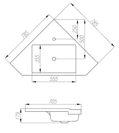 Тумба с раковиной Aquaton Кантара 1A2056K1ANW70