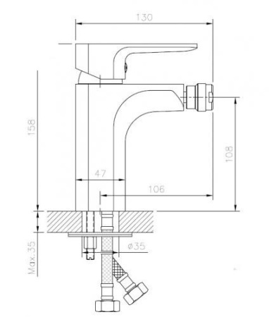 Смеситель для биде Koller Pool Trend TR0300