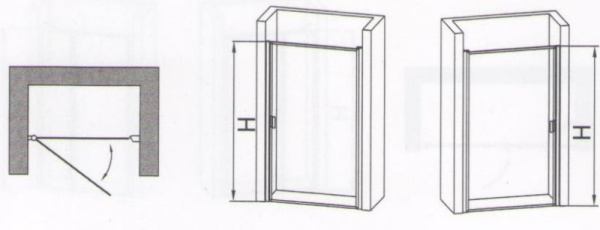 Душевая дверь в нишу RGW LE-01 06120109-11