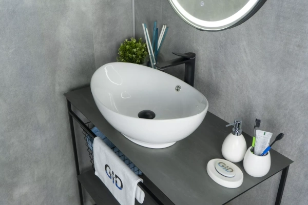 Раковина накладная (60х37) Gid N9019